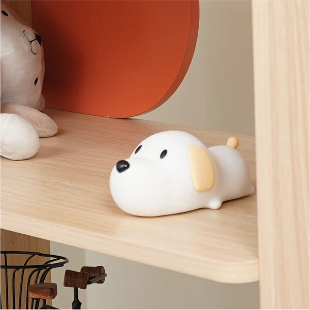 Cute Puppy 3D Silicon RGB Colour-Changing Chargeable Touch Lamp