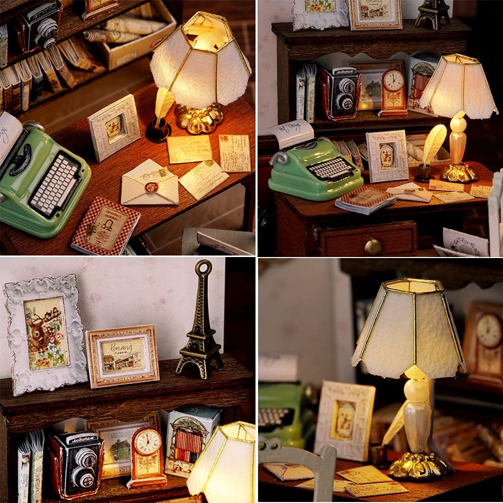 Cuteroom Diy Dollhouse - Corner of Happiness Series Miniature Kit - Elegant Studio