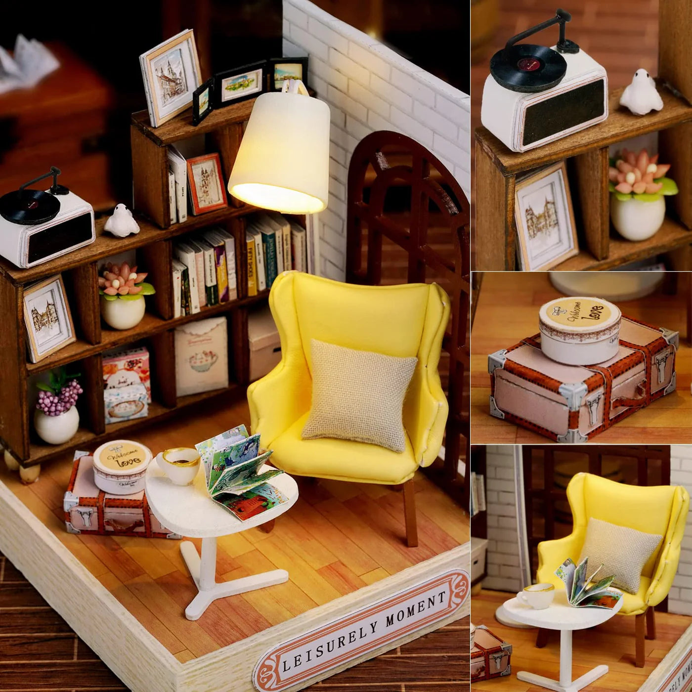 Cuteroom Diy Dollhouse - Corner of Happiness Series Miniature Kit - Leisurely Moment