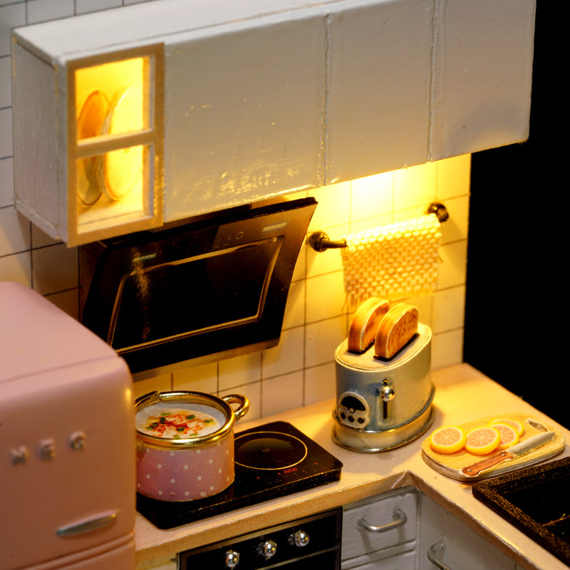 Cuteroom Diy Dollhouse - Corner of Happiness Series Miniature Kit - Taste of Life