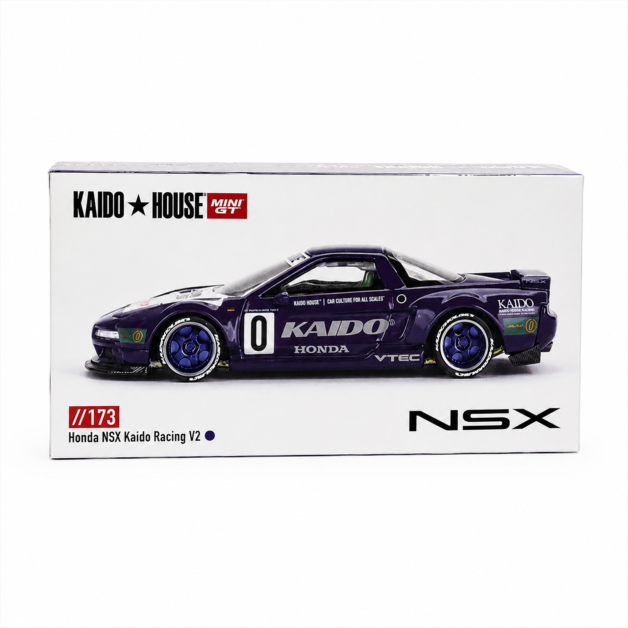 RARE Chase Model – Kaido House x MINI GT Honda NSX Kaido Racing V2 Silver Chase #173 1:64 Diecast (New, Open Box)