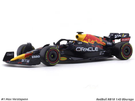 Bburago - 1/43 Scale Model - 2022 RedBull racing RB18 #1 Max Verstappen