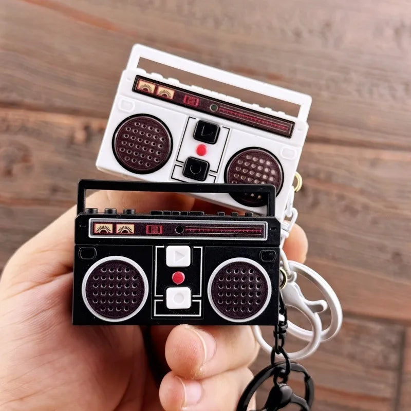 Mini Retro  Recorder Keychain
