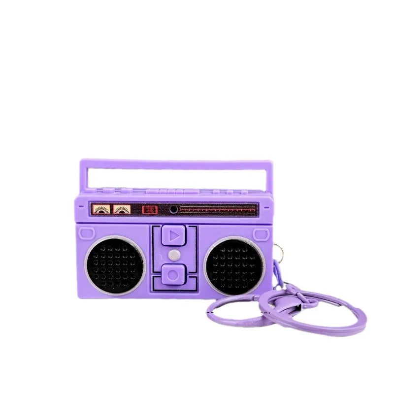 Mini Retro  Recorder Keychain