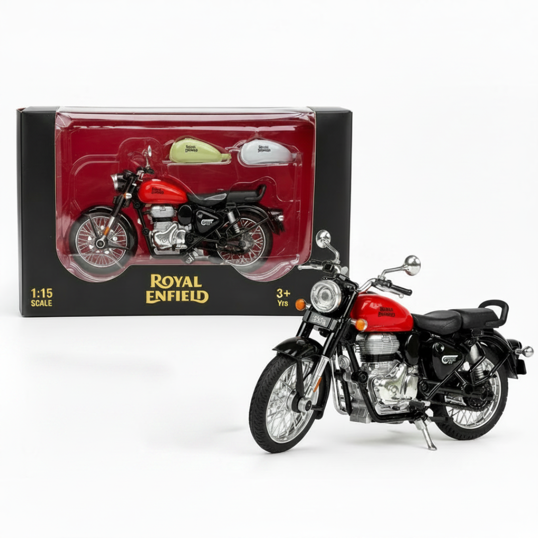 Royal Enfield Classic 350 1:15 Scale Diecast Model Motorcycle 