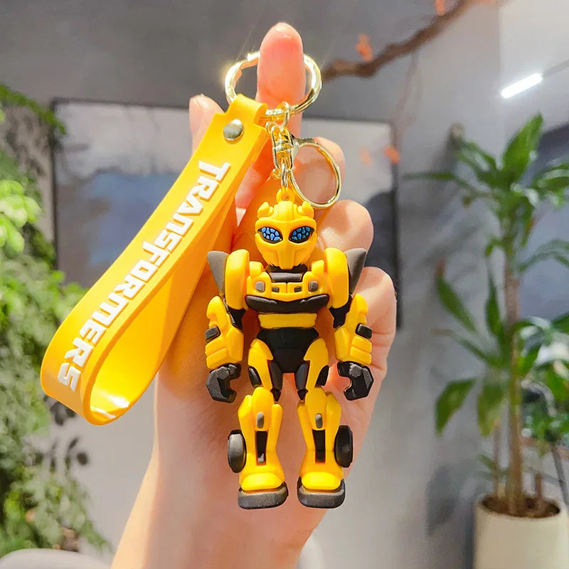 Transformers 3D Silicon Keychains With Bagcharm And Strap (Select from Drop Down Menu)