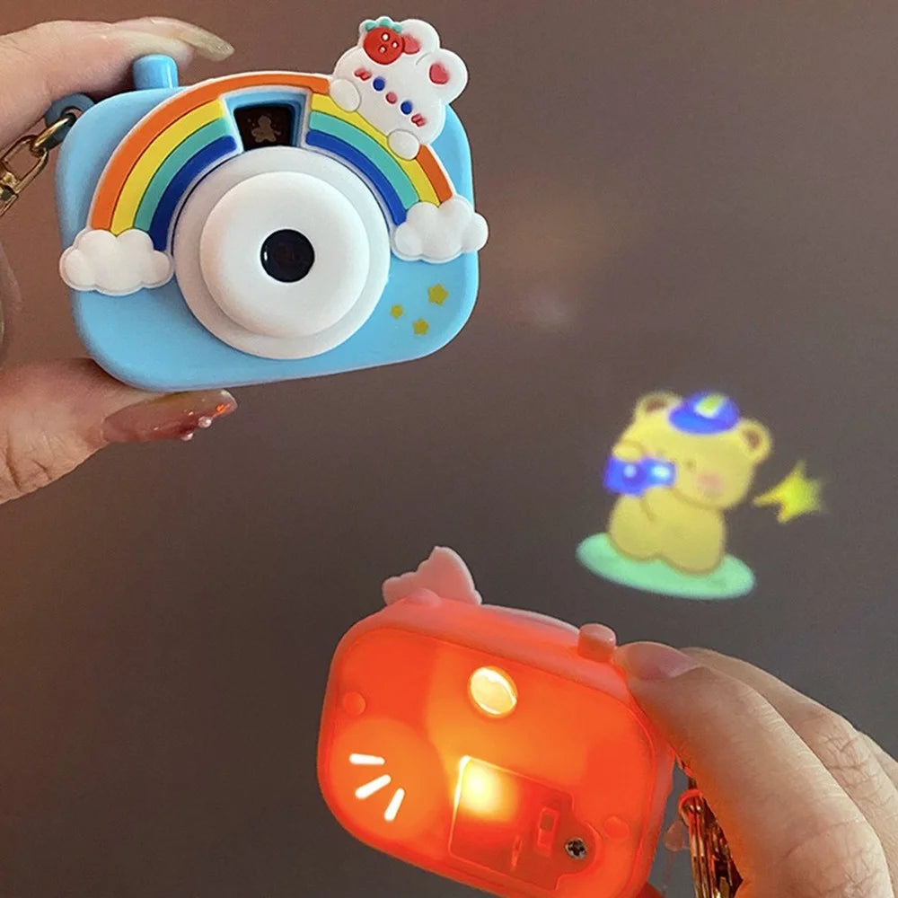 Quirky 3D Camera Projector Keychain with Bagcharm (Select From DropDown Menu)