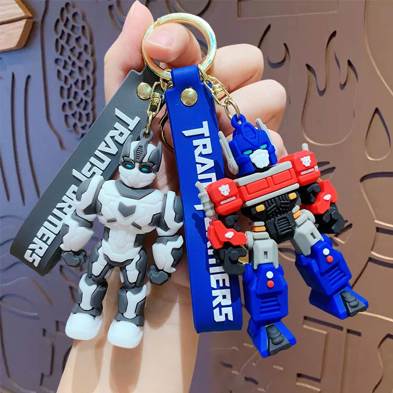 Transformers 3D Silicon Keychains With Bagcharm And Strap (Select from Drop Down Menu)