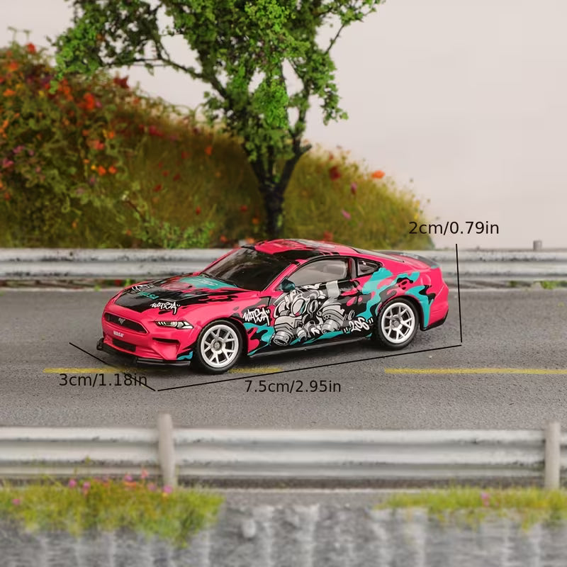 Scale 1 :64 CCA 2018 Ford Mustang GT With Acrylic Case