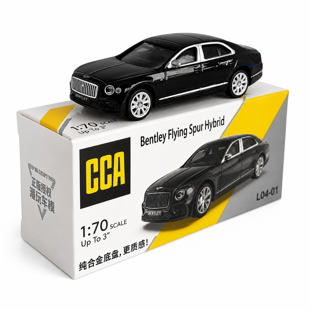 Scale 1 : 64 CCA Bentley Flying Spur Hybrid Diecast Metal Model Car L04-01