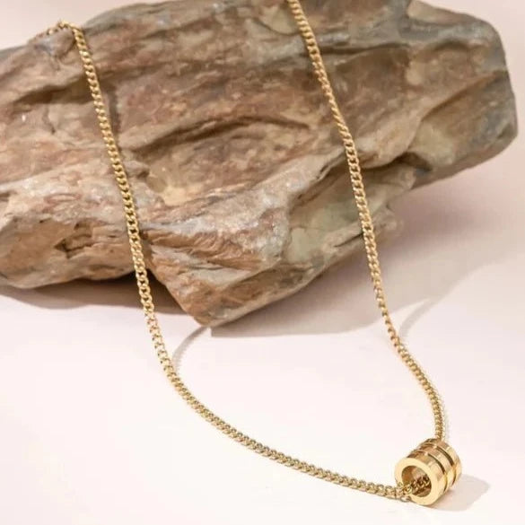 Golden Barrel Necklace