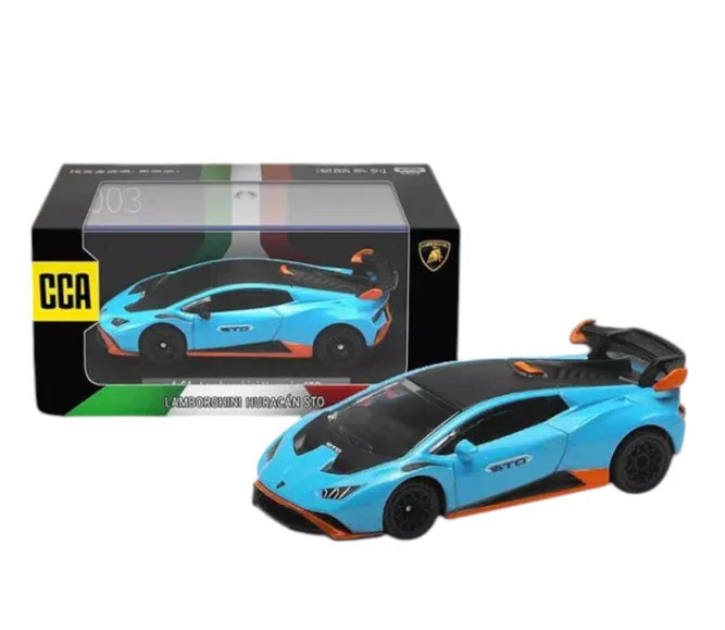 Scale 1 : 64 CCA Premium Lamborghini Huracan STO Diecast Metal Model Car With Acrylic Case