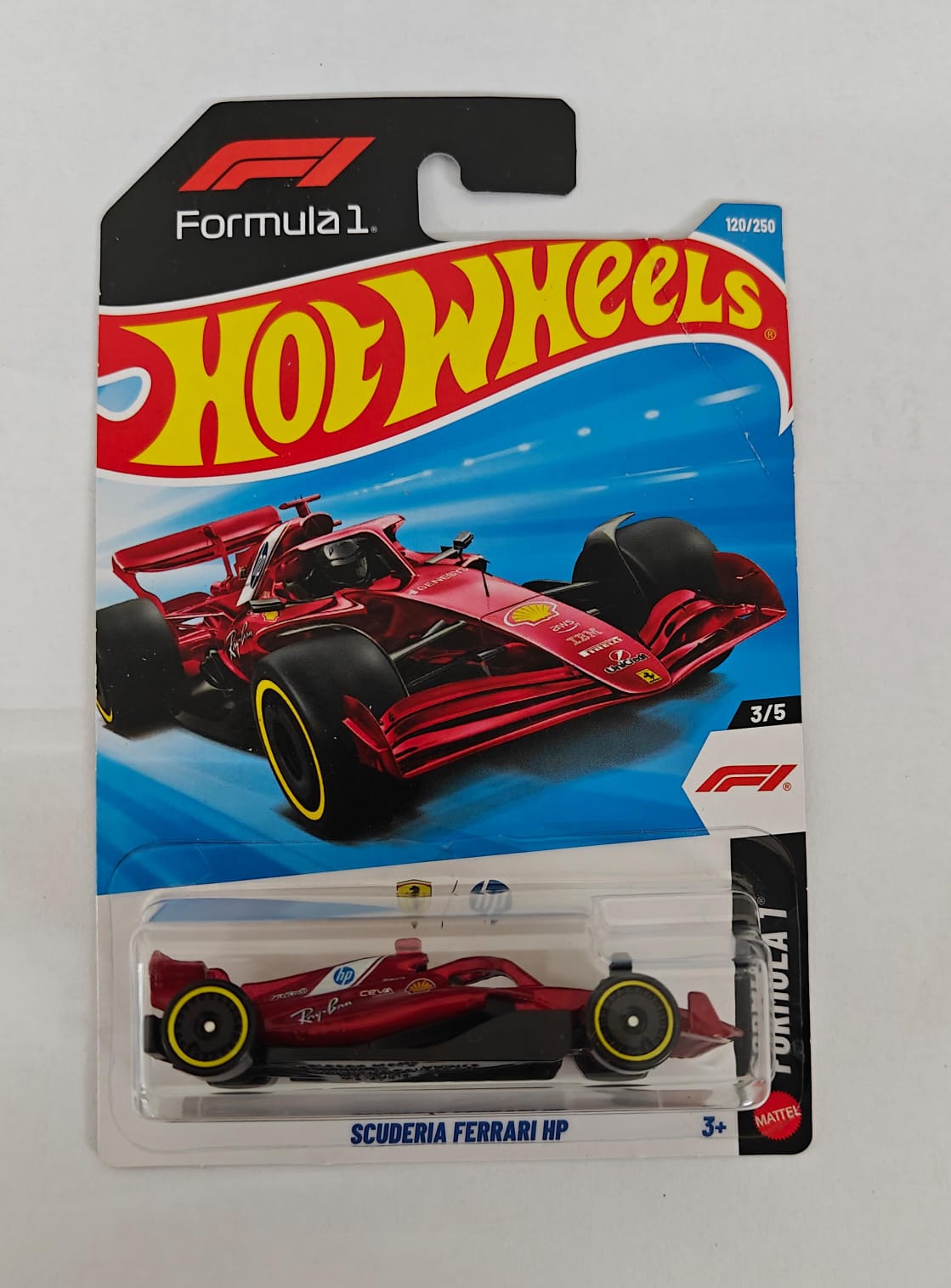 Hot Wheels 2026 Imported F Case Vehicle Collection - Scuderia Ferrari HP With Protector (cresed card)