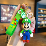 Quirky Super Mario Keychain With Bagcharm and Strap (Set of 2)