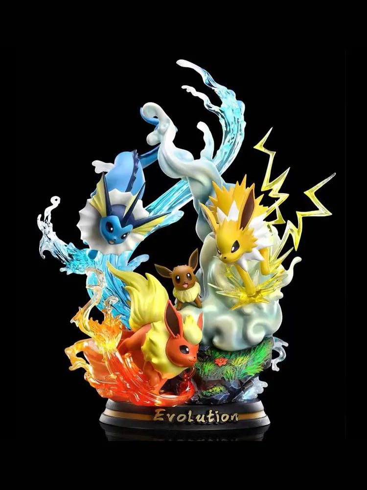 Pokemon Eevee Evolution Collectable Figure With Lights - 27 cm  (No Cod Allowed On This Product) - Prepaid Orders Only