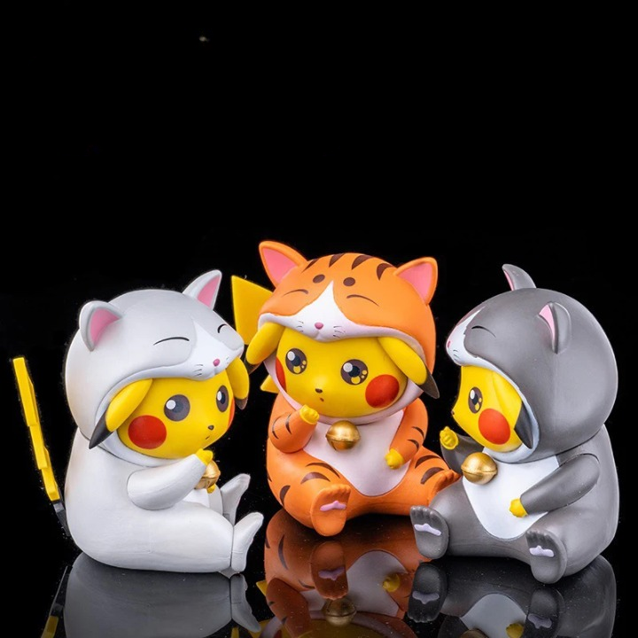 Pokemon Pikachu Cute Cat's Cosplay Version Figurines (Select from the Dropdown)