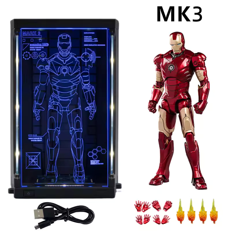 Marvel Avengers : Iron Man Hall of Armor Mark MK03 Figure by ZD Toys (Size-7 Inch)