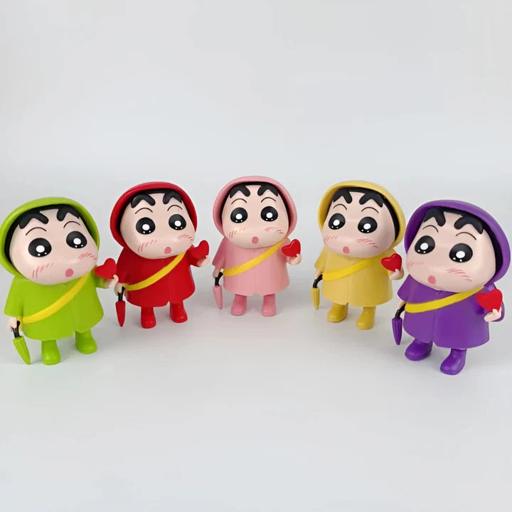 Shinchan Wearing Raincoat Figures (Select From Drop Down Menu)