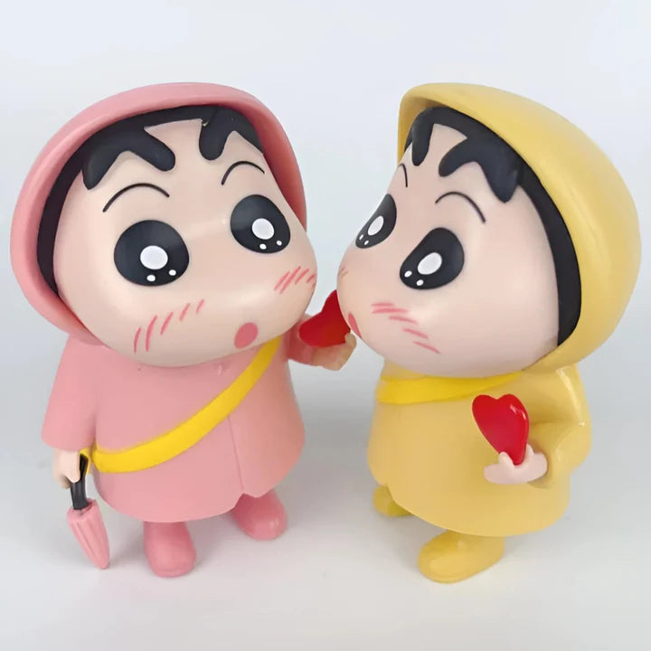 Shinchan Wearing Raincoat Figures (Select From Drop Down Menu)