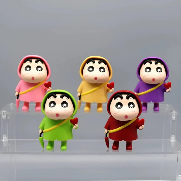 Shinchan Wearing Raincoat Figures (Select From Drop Down Menu)