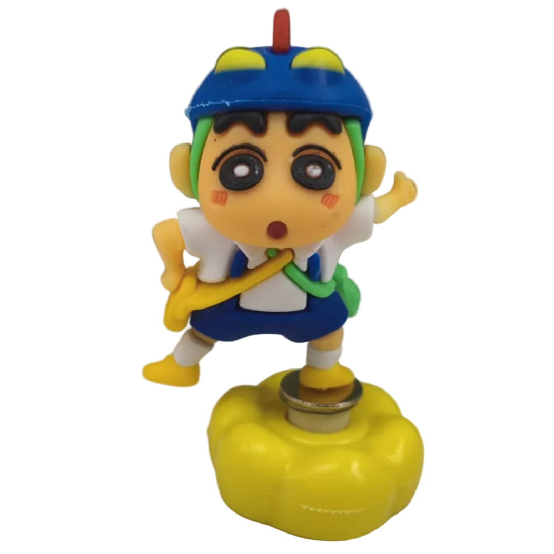 Shinchan Adventure Figure with Yellow Base – Collectible Display Toy 8.5 Cm Approx