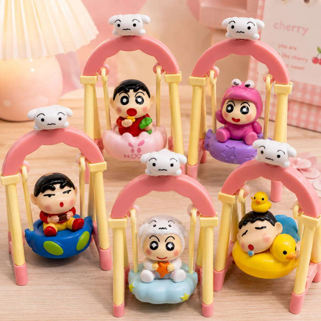 Shinchan Mini Swing Figure | Cute Shinchan Character Decorative Toy for Desk & Room Décor