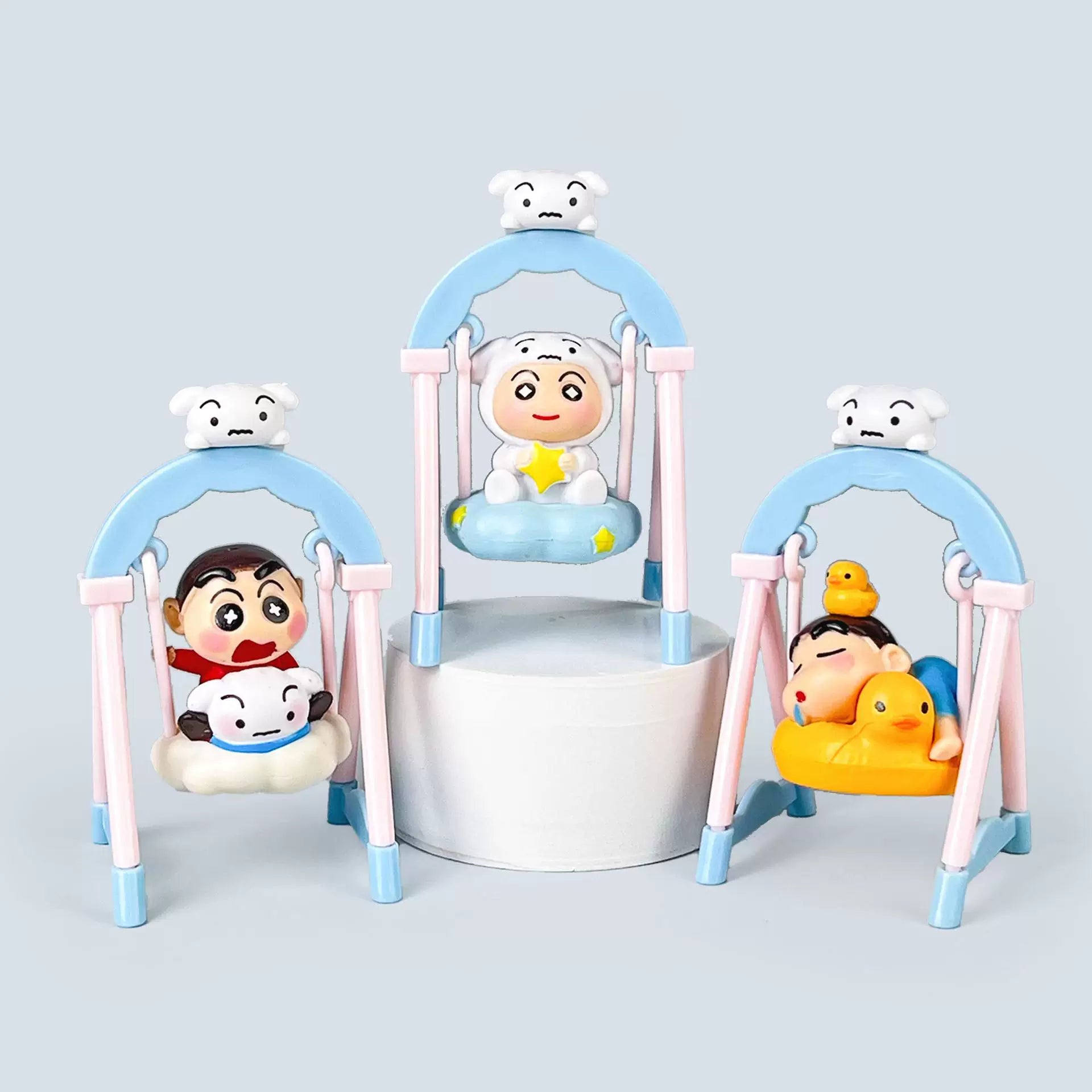 Shinchan Swing Moving Figure Set of 6 (11–12 cm)