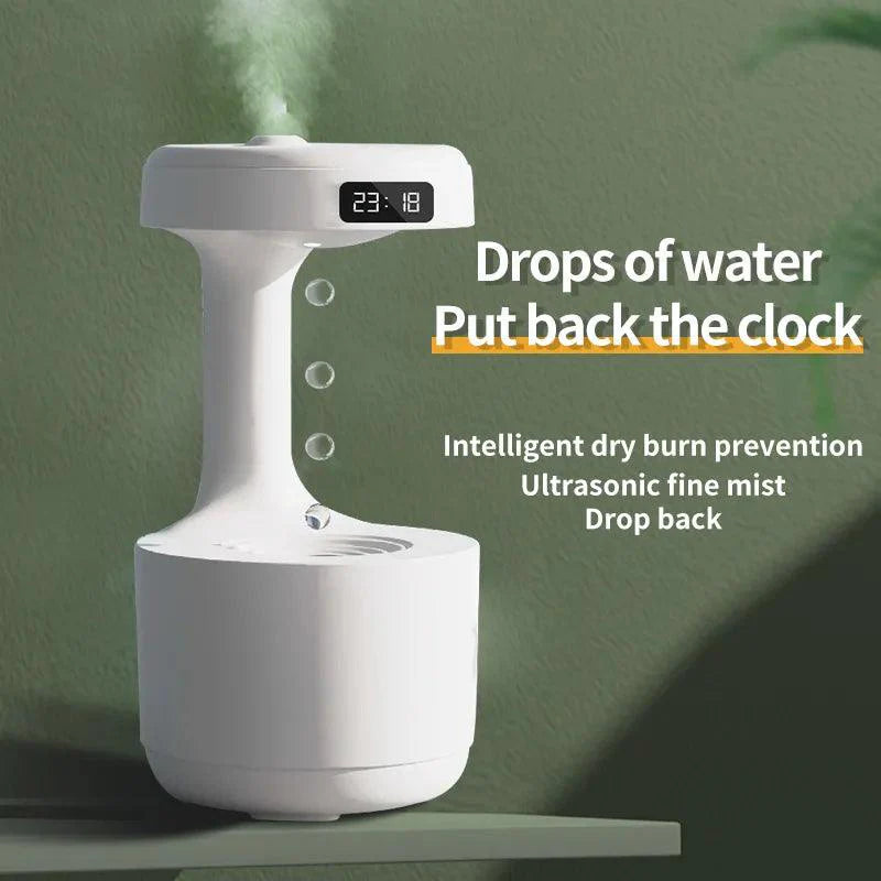 Anti-gravity Water Drop Humidifier with Atmosphere Light Portable