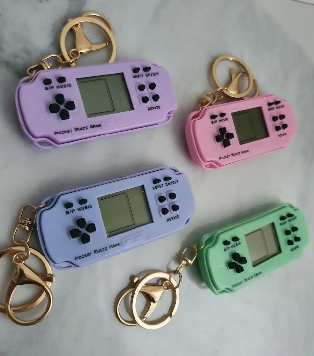 Video Game Console Keychain With Bagcharm (Choose From Drop Down Menu)