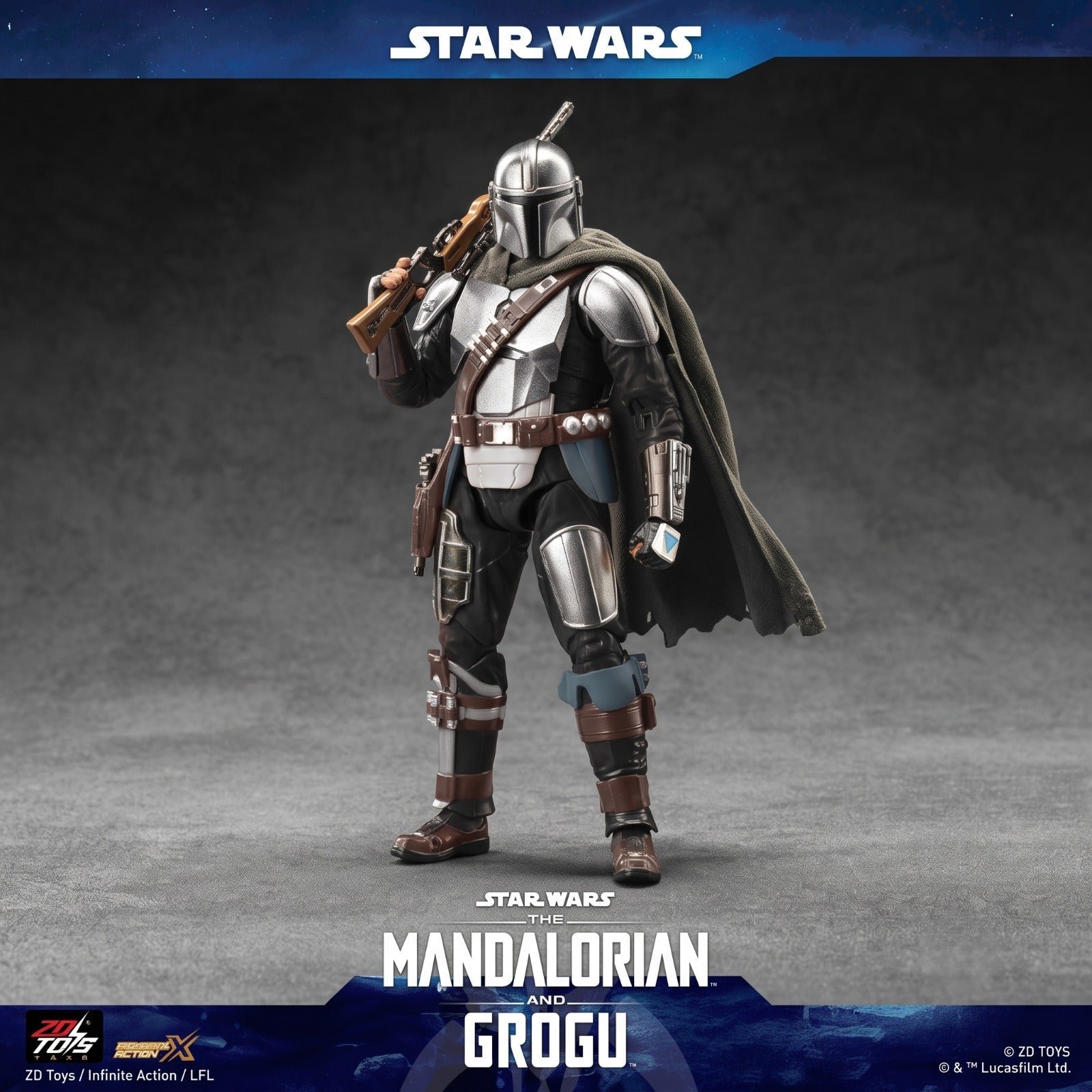 Starwars Mandalorian Action Figure By Zd Toys