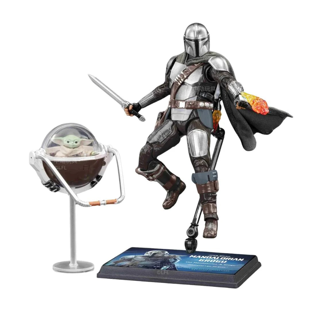 Starwars Mandalorian & Grugo Action Figure By Zd Toys