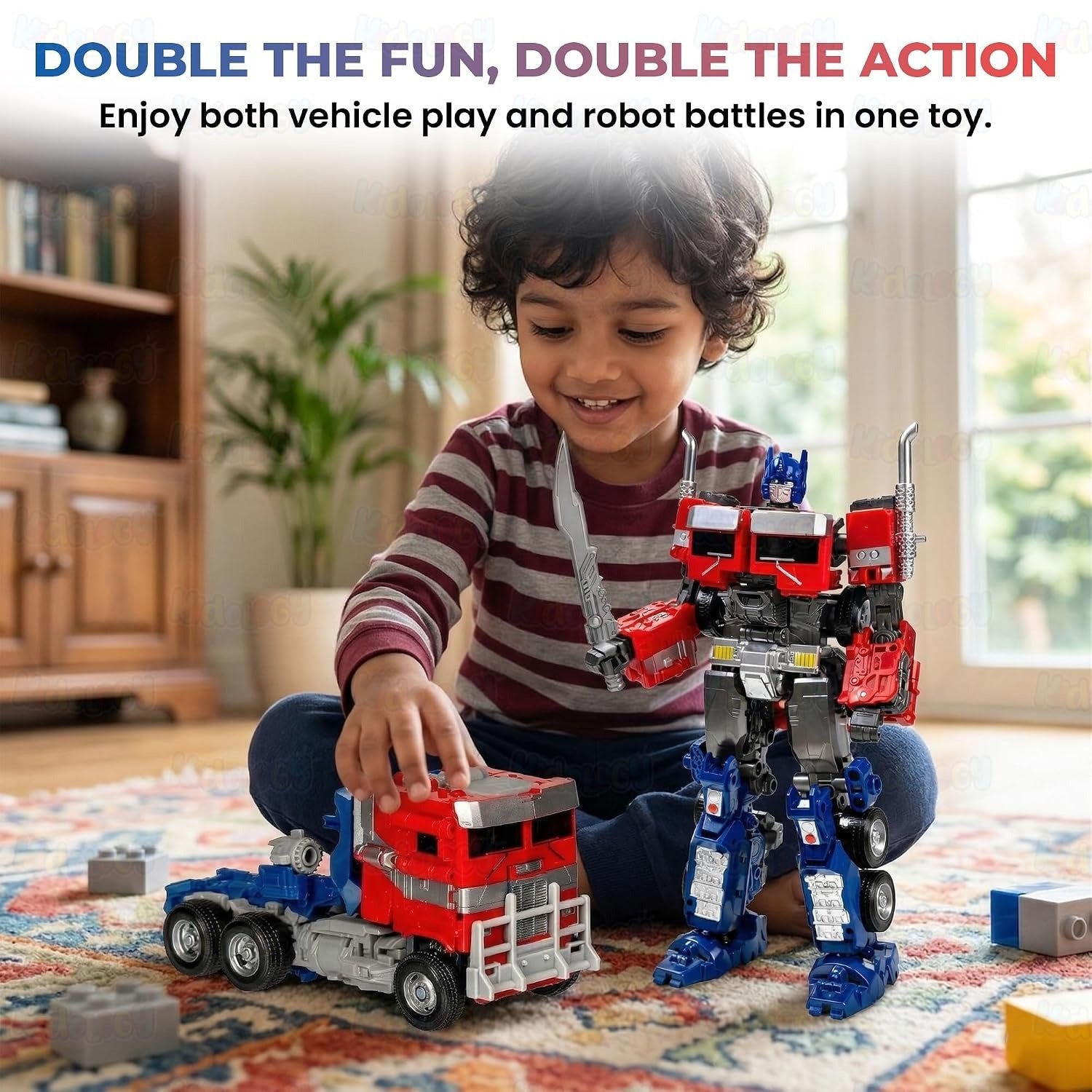 Transformers Series OP-01 Optimus Prime Transforming Robot Action Figure | 2-in-1 Truck to Robot | 18 cm Collectible Toy | Premium Action Figure
