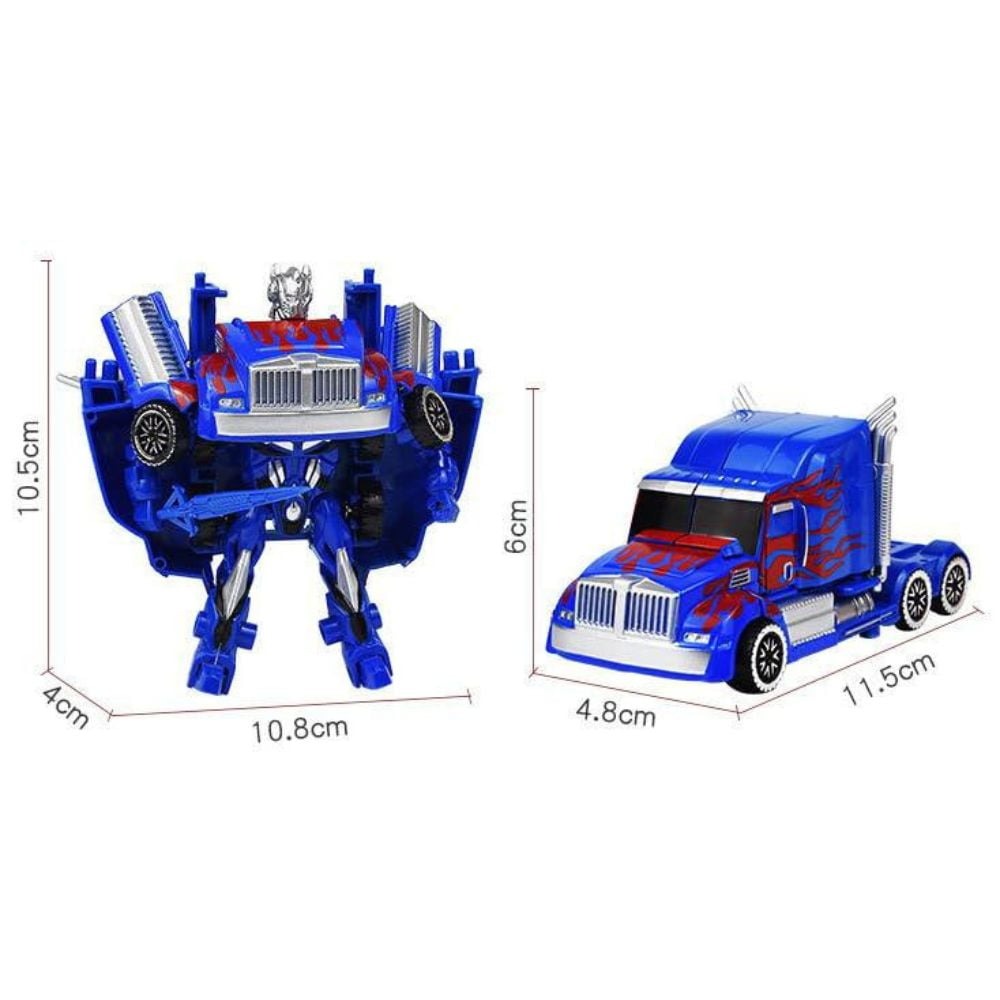 Transforming Robot Truck Toy  2-in-1 Truck to Robot Action Figure  (Blue)