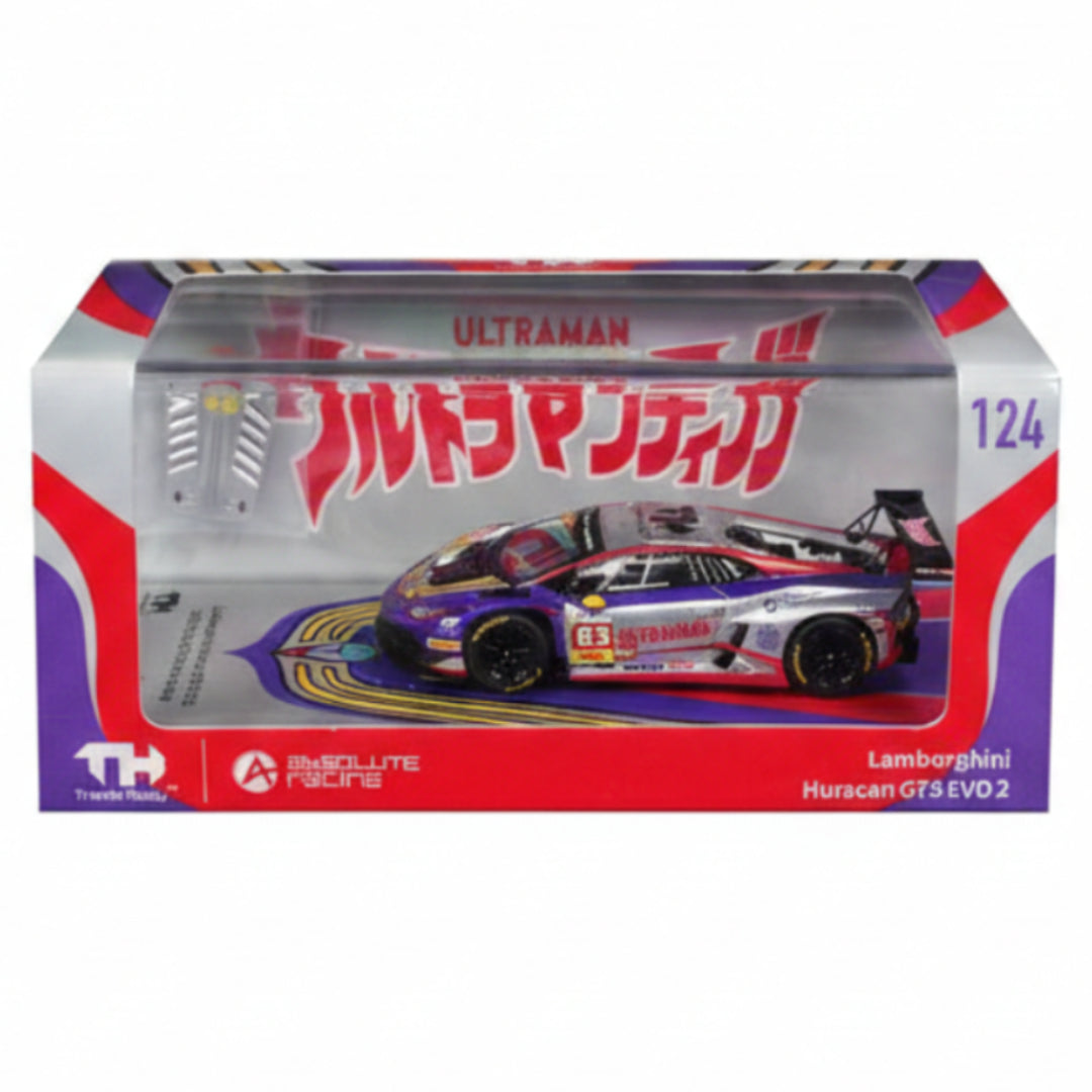 Trends Hobby Lamborghini Huracan GT3 EVO 2 #63 Ultraman China GT 2026 1:64 Diecast Model Car – TH-124