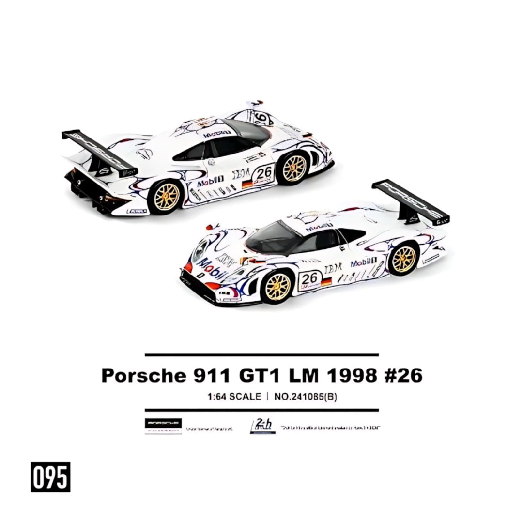 Trends Hobby Scale 1 : 64 Die Cast Model - Porsche 911 GT1 Le Mans LM 1998 #26 - Champion TH-095