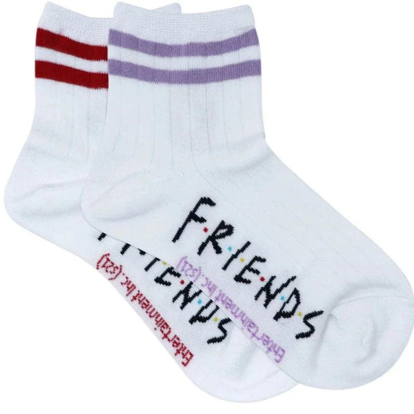 Friends Central Perk And Picture Frame High Ankle Socks For Women - White - ThePeppyStore