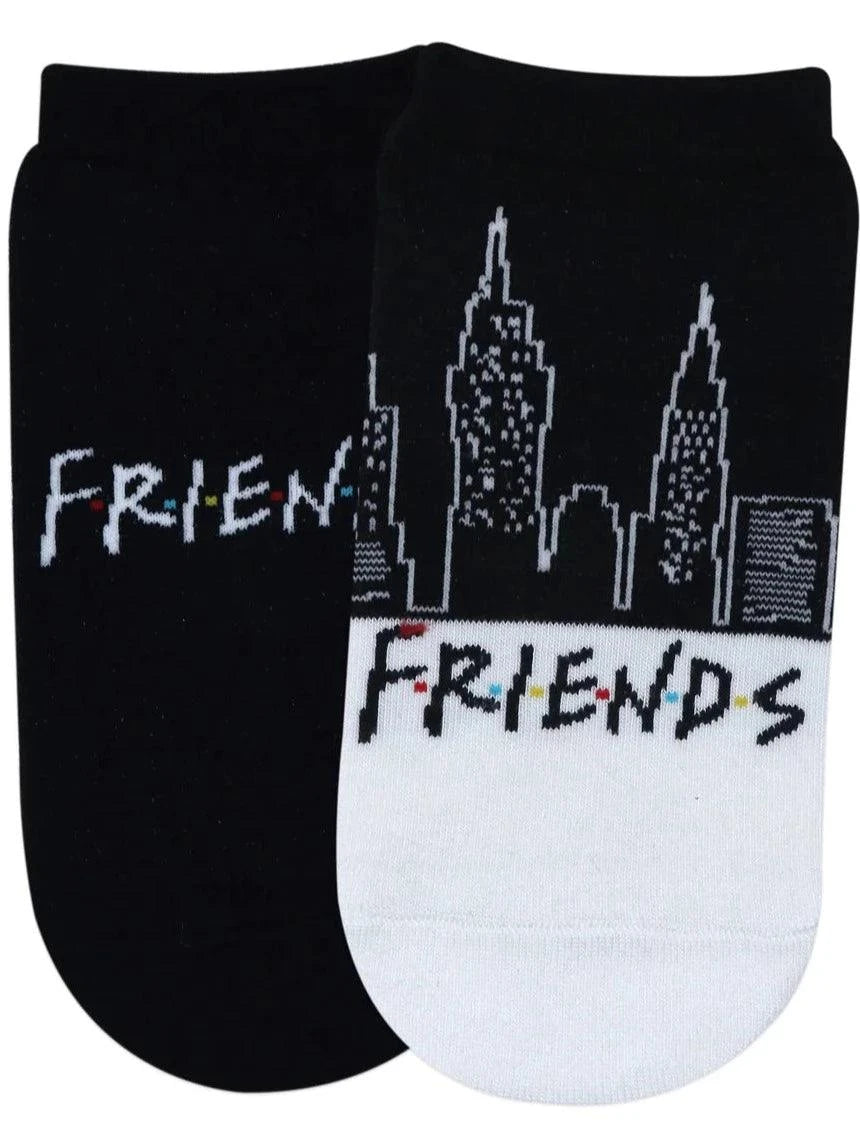 Friends Lowcut Socks For Women - Black - ThePeppyStore