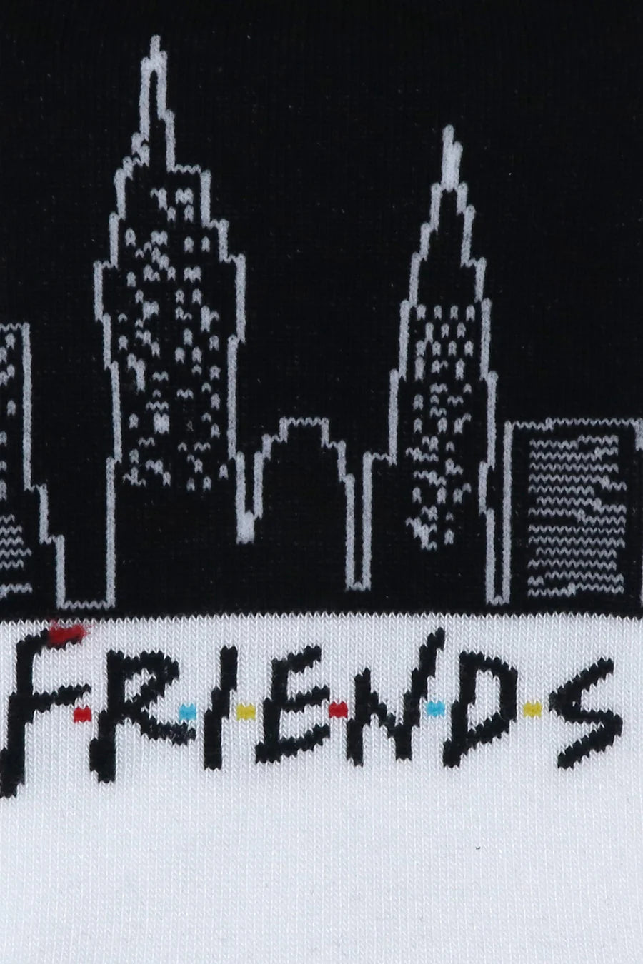 Friends Logo and Central Perk Lowcut Socks For Women - Black (Pack Of 3)