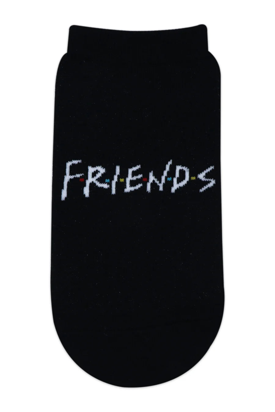 Friends Logo and Central Perk Lowcut Socks For Women - Black (Pack Of 3)