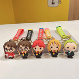 Harry Potter 3D Silicon Keychain With Bagcharm and Strap (Set of 5)