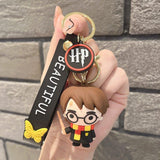 Harry Potter 3D Silicon Keychain With Bagcharm and Strap (Set of 5) - ThePeppyStore