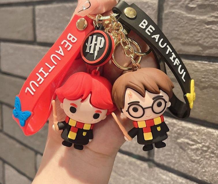 Harry Potter 3D Silicon Keychain With Bagcharm and Strap (Set of 5)