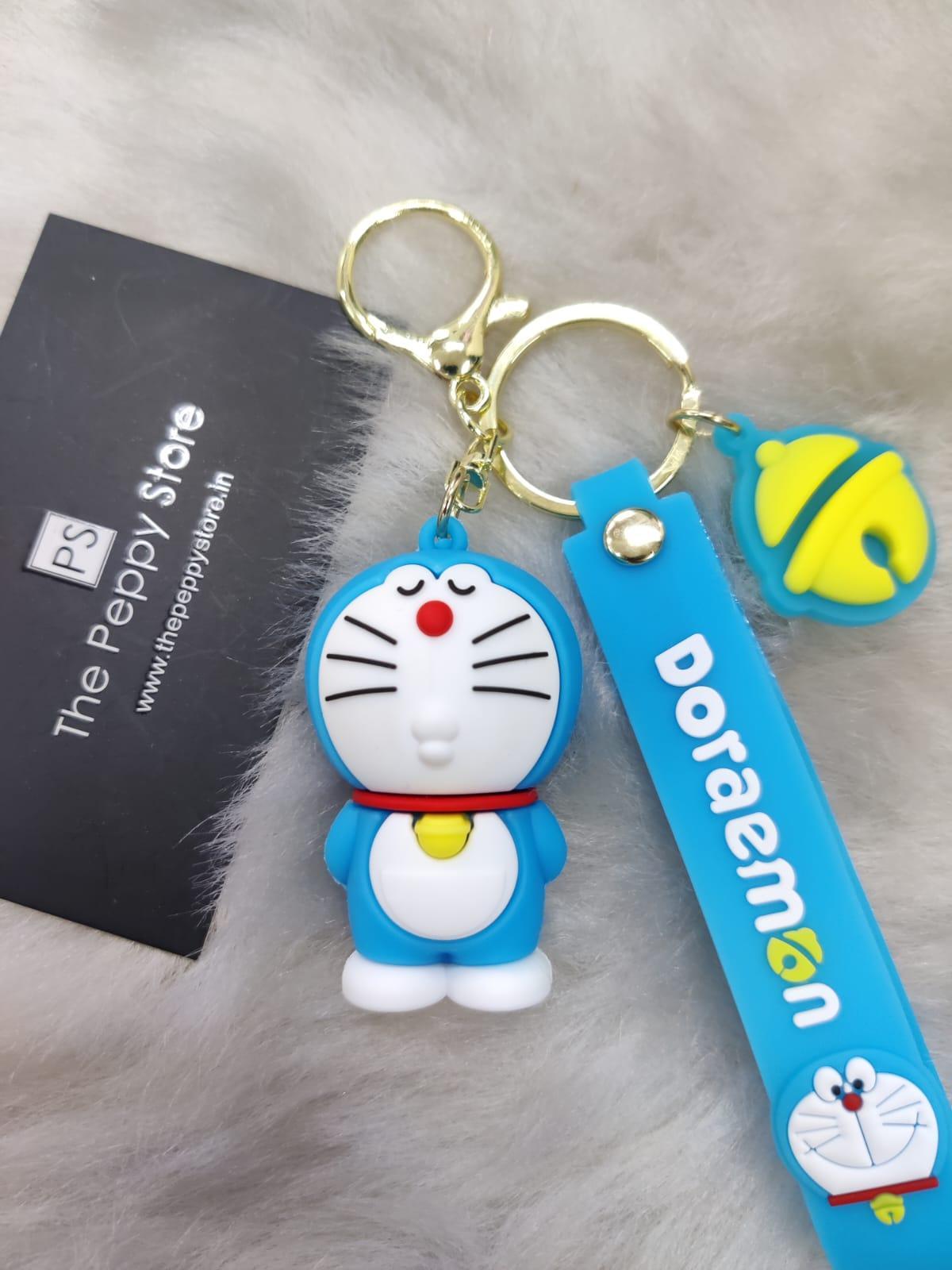 Doraemon Silicone Keychain + Strap + Bagcharm ( Choose from Dropdown) - ThePeppyStore