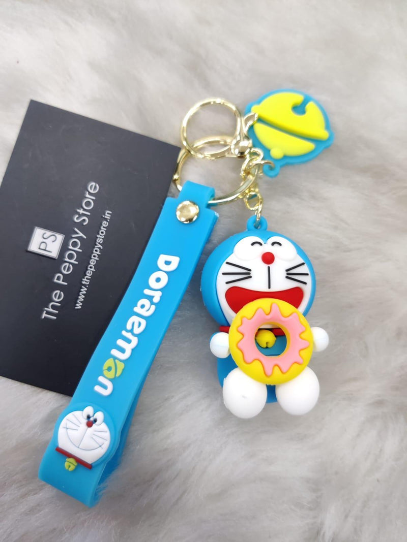 Doraemon Silicone Keychain + Strap + Bagcharm ( Choose from Dropdown) - ThePeppyStore