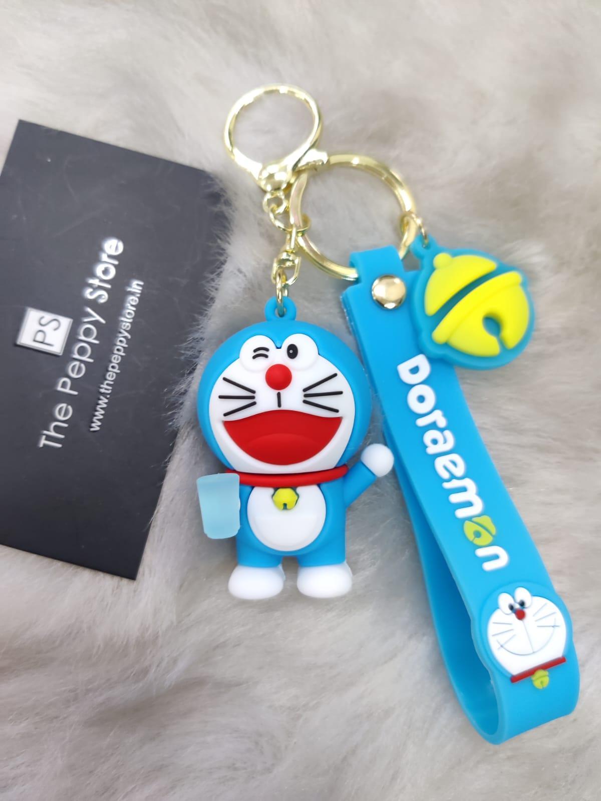 Doraemon Silicone Keychain + Strap + Bagcharm ( Choose from Dropdown) - ThePeppyStore