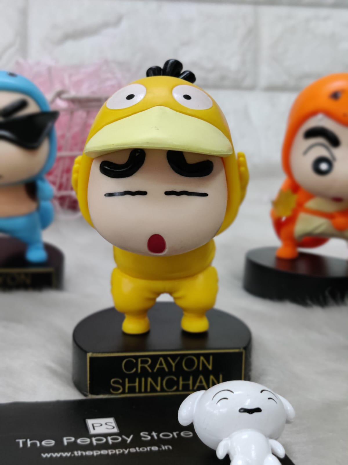 Shinchan Figure Set of 5 - Pokemon's Version - ThePeppyStore