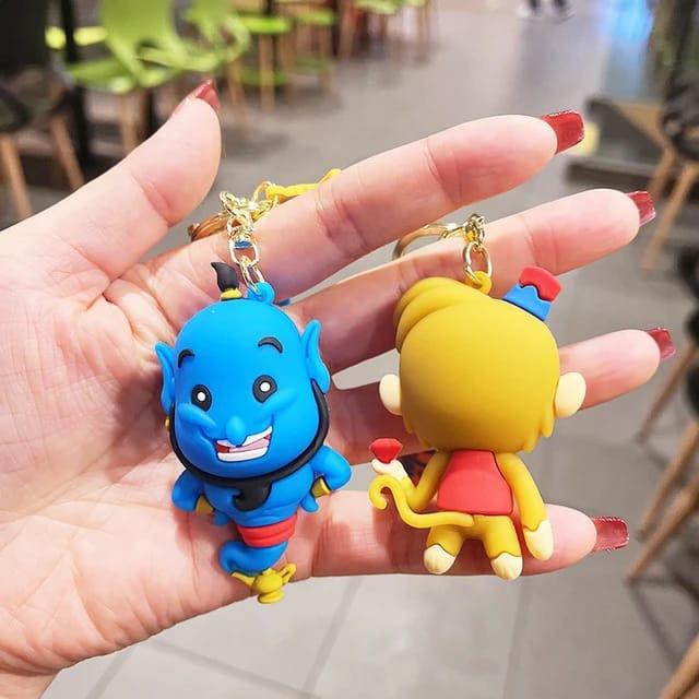 Cute Cartoon Silicon Keychain With Bagcharm (Select From Drop Down Menu) - ThePeppyStore