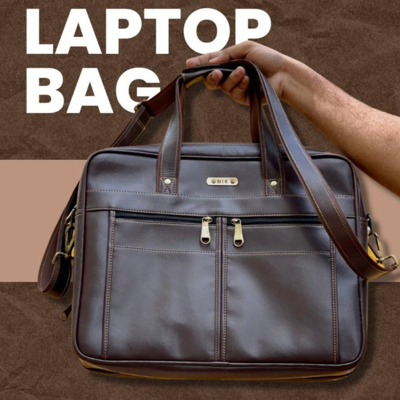 Personalised Laptop Bag With Charm - No COD Allowed On Personalised Product (Select From Drop Down Menu) - ThePeppyStore