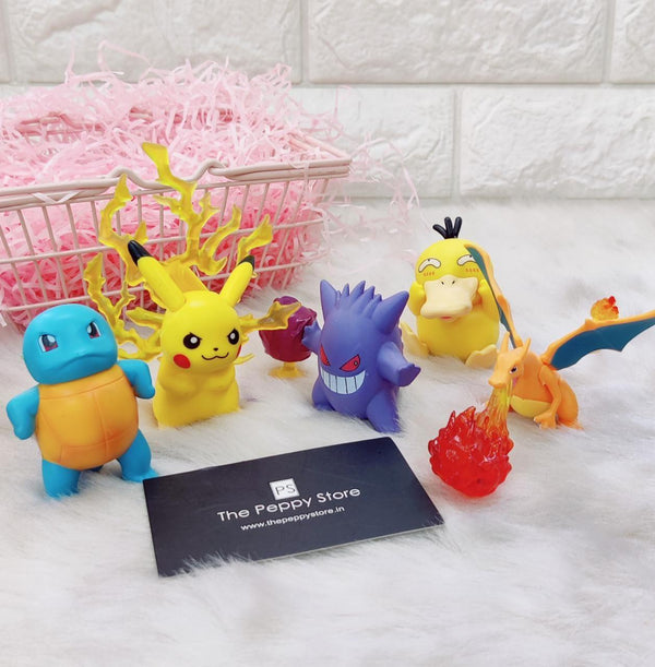 Pokemon Figures Set Of - 5 - ThePeppyStore
