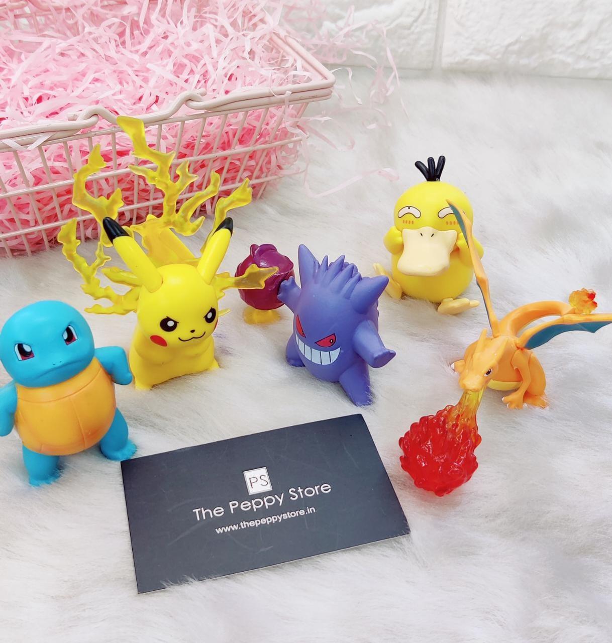 Pokemon Figures Set Of - 5 - ThePeppyStore